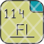 flerovium-periodic-table-atom-atomic-chemistry-element-icon