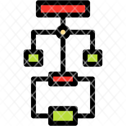 flow icon, chart icon, process icon, processing icon, structure icon ...