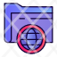 folder-storage-fie-globe-icon