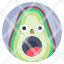 food-avatar-avocado-scream-icon