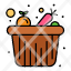 food-bucket-fruits-grocery-icon