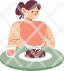 food-steak-drink-meat-beef-healthy-meal-happy-woman-icon