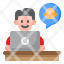 fooddelivery-package-office-man-icon
