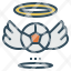 football-ball-halo-wing-angel-badge-icon