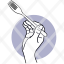 fork-hand-holding-food-eat-pictogram-icon