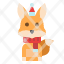 fox-winter-avatar-animal-christmas-icon