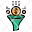 funnel-money-currency-earn-marketing-icon