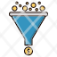 funnel-with-coins-icon