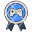 game-badge-game-quality-game-ribbon-award-ribbon-achievement-ribbon-icon