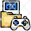game-development-filloutline-folder-data-storage-office-material-gaming-icon
