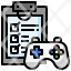 game-development-filloutline-testing-clipboard-check-list-gaming-icon