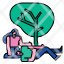 gardencouple-man-happy-together-woman-gardening-icon