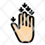 gesture-hand-arrow-down-icon