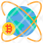 global-bitcoin-cryptocurrency-world-business-icon