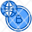 global-bitcoin-money-currency-network-icon
