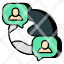global-communication-conversation-discussion-negotiation-chatting-icon