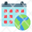 global-earth-day-calendar-event-schedule-icon