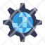 global-globe-internet-gear-setting-icon