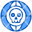 global-skull-hacker-icon