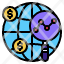 globe-magnify-fine-currency-icon