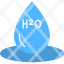 h-o-water-drop-formula-science-icon