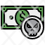 hacker-filloutline-money-corruption-illegal-skull-cash-icon