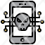 hacker-filloutline-smartphone-virus-skull-malware-technology-icon