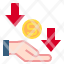 hand-currency-arrows-financial-crisis-economic-down-icon