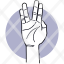 hand-fingers-gesture-split-pictogram-icon