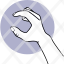 hand-gesture-finger-little-small-tiny-measure-pictogram-icon