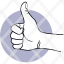 hand-good-thumb-up-recommend-like-praise-best-pictogram-icon