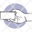 hand-holding-object-small-box-square-pictogram-icon