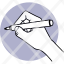 hand-holding-write-writing-marker-pen-pictogram-icon