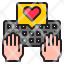 hand-keyboard-love-type-heart-icon