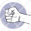 hand-punch-punching-fist-pictogram-icon