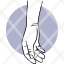 hand-resting-relax-down-pictogram-icon