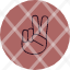 hand-sign-piece-two-victory-icon