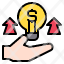 hand-up-arrows-growth-finance-business-icon