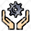 hands-cog-gear-hold-icon