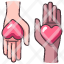 hands-giving-love-heart-care-help-valentine-icon