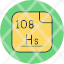 hassium-periodic-table-atom-atomic-chemistry-element-icon