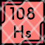 hassium-periodic-table-chemistry-metal-education-science-element-icon