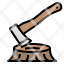 hatchet-axe-carpenter-carpentry-camping-icon