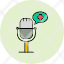 health-podcast-audio-microphone-healthcare-icon