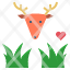 herbivore-grass-deer-vegetarian-grassland-icon
