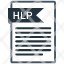 hlp-file-format-paper-documents-icon