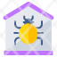 home-bug-home-virus-house-bug-infected-home-infected-house-icon