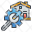 home-repair-maintenance-renovation-house-wrench-gear-icon