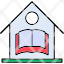 home-school-building-house-library-institution-icon
