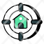 home-target-property-target-property-goal-property-aim-objective-icon